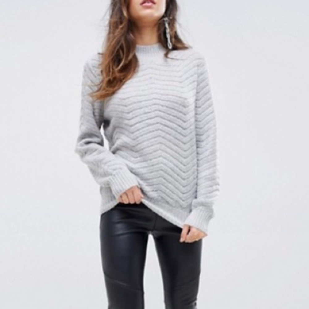 ASOS Textured High Neck Sweater
